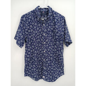 Vineyard Vines Slim Fit Murray Shirt Men’s S Blue Floral Short Sleeve Button